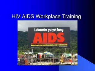 HIV AIDS Workplace Training
