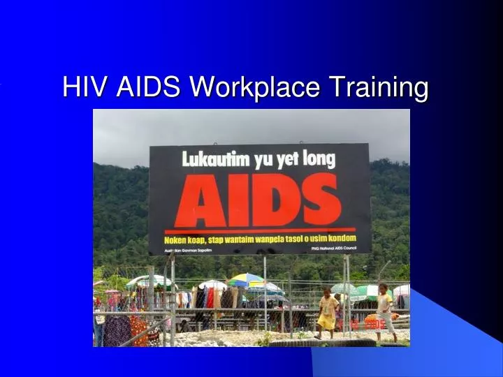 hiv aids workplace training