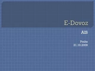 e dovoz