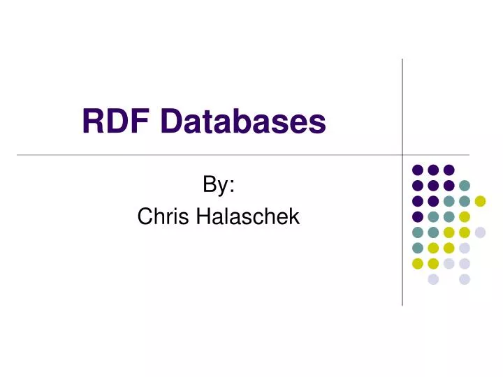 rdf databases