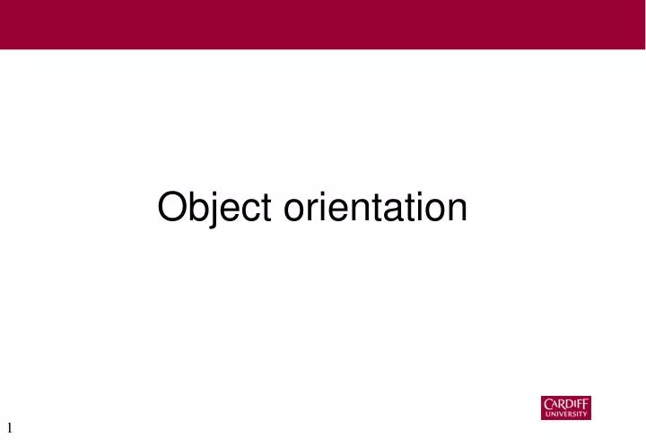 object orientation