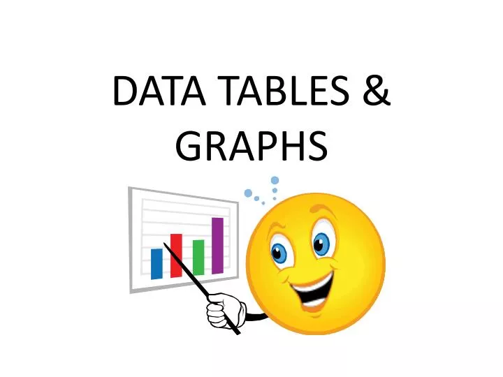 data tables graphs