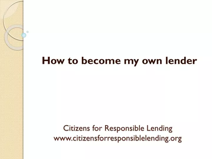 citizens for responsible lending www citizensforresponsiblelending org