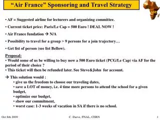 “Air France” Sponsoring and Travel Strategy