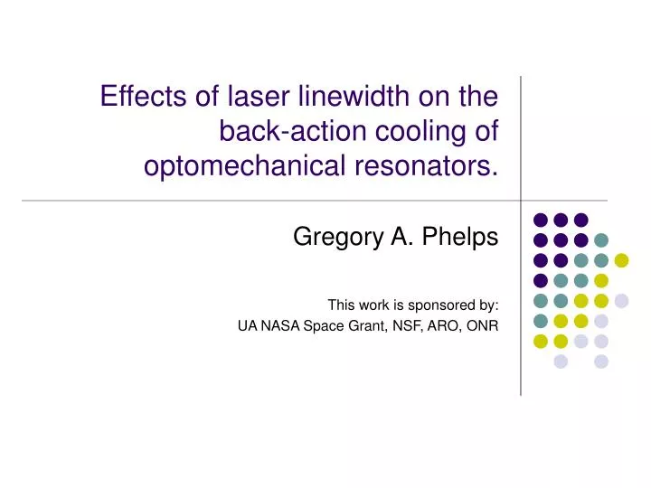 effects of laser linewidth on the back action cooling of optomechanical resonators