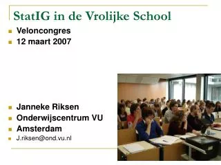statig in de vrolijke school