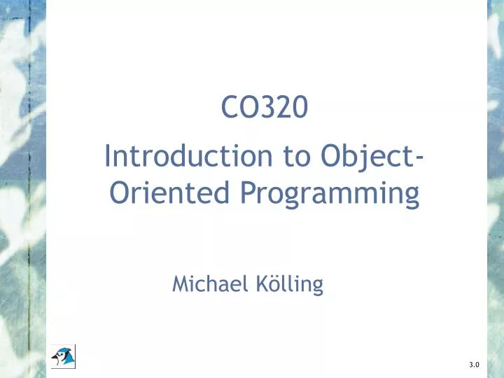 co320 introduction to object oriented programming