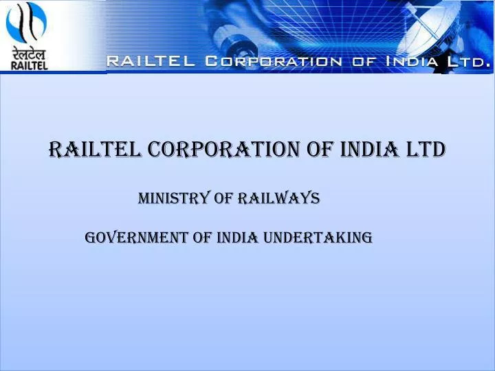 railtel corporation of india ltd