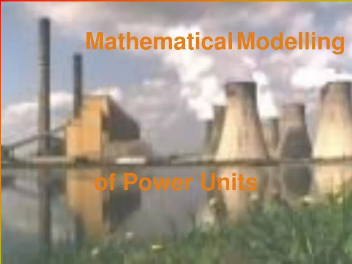 mathematical modelling of power units