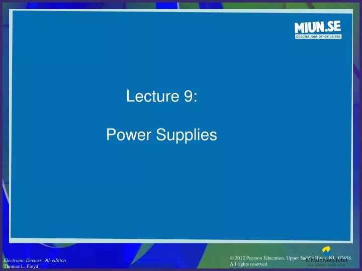 lecture 9 power supplies