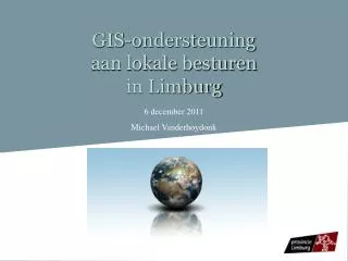 gis ondersteuning aan lokale besturen in limburg