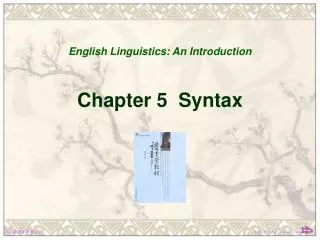 Chapter 5 Syntax