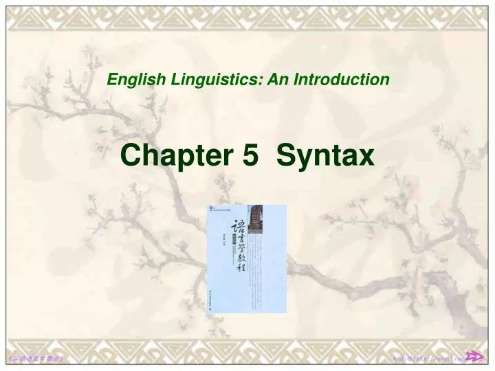 chapter 5 syntax