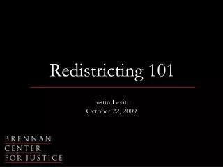 Redistricting 101