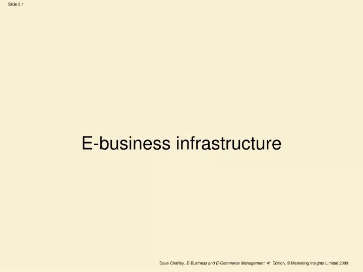 e business infrastructure