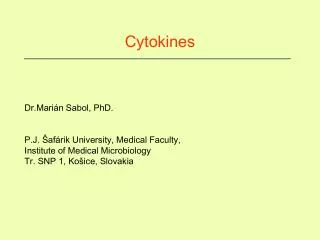 Cytokines