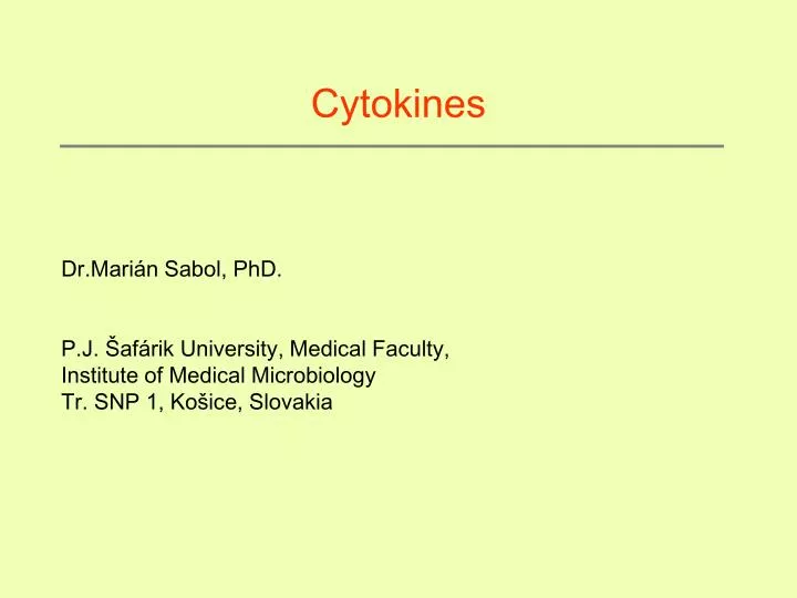 cytokines