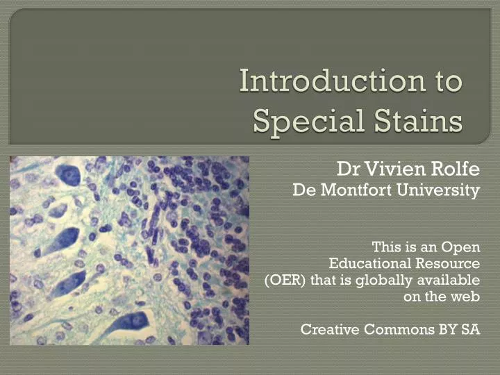 introduction to special stains