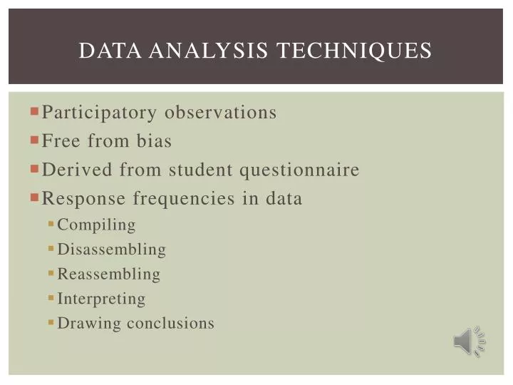data analysis techniques
