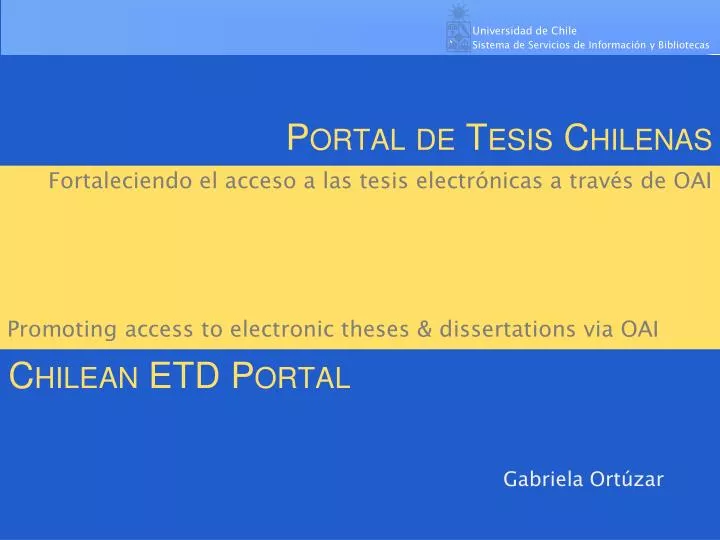 portal de tesis chilenas