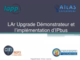 lar upgrade d monstrateur et l impl mentation d ipbus