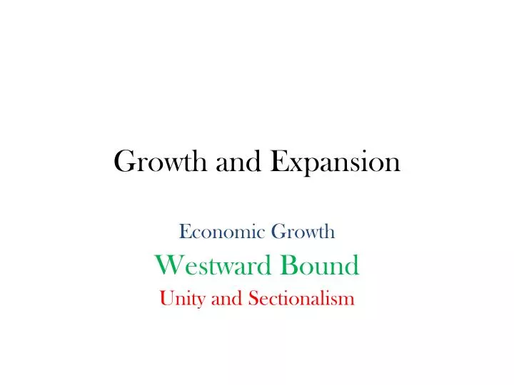 growth and expansion