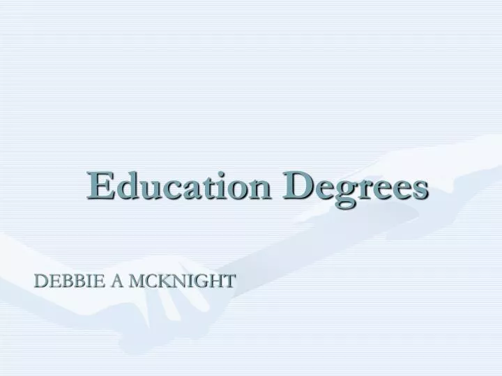 education degrees