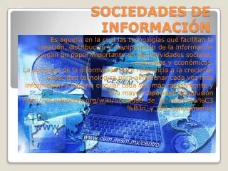 sociedades de informaci n