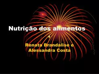 nutri o dos alimentos