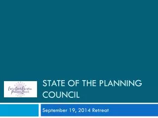 State of the Planning Council