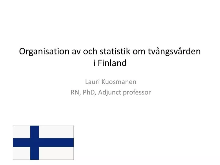 organisation av och statistik om tv ngsv rden i finland