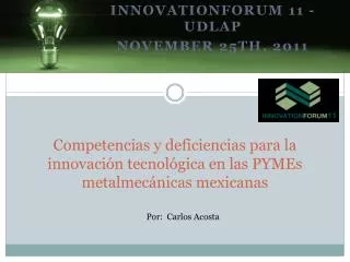 competencias y deficiencias para la innovaci n tecnol gica en las pymes metalmec nicas mexicanas