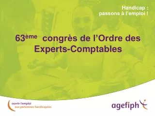 63 me congr s de l ordre des experts comptables