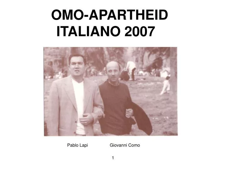 omo apartheid italiano 2007