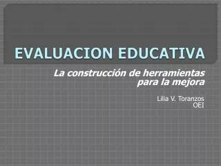 evaluacion educativa