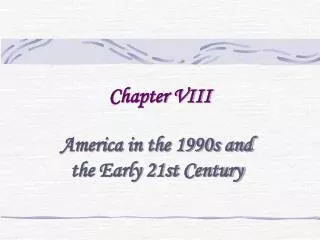 Chapter VIII