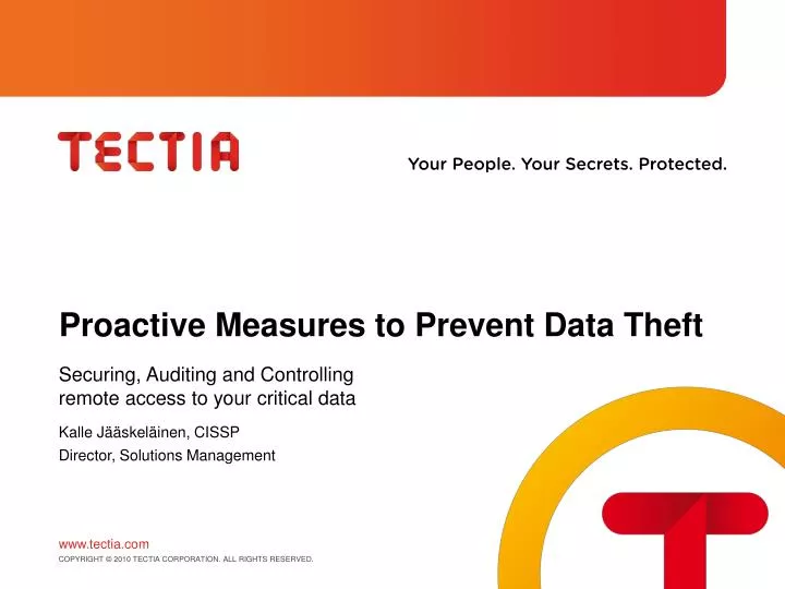 proactive measures to prevent data theft