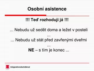 osobn asistence