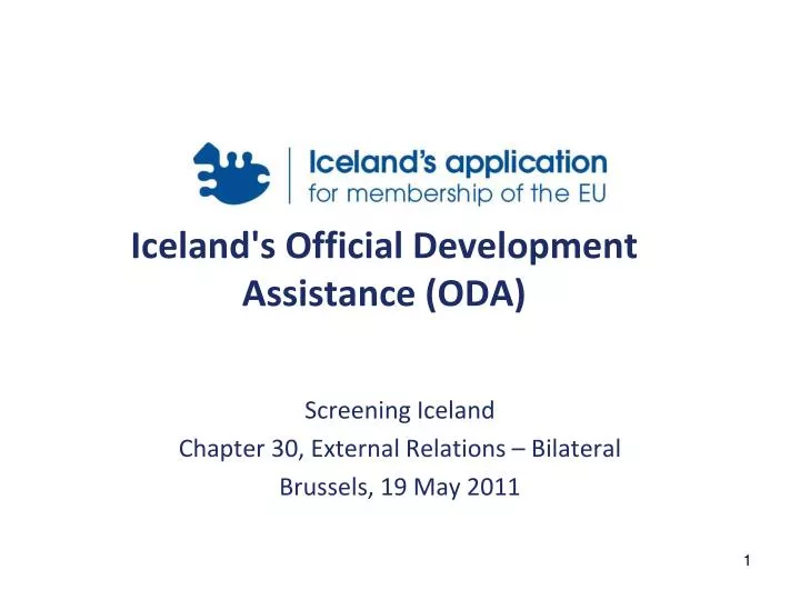 iceland s official development assistance oda