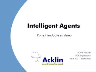 Intelligent Agents