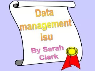 Data management isu