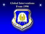 Global Interventions From 1990 - slide 1