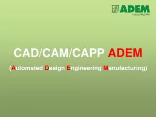 cad cam capp adem