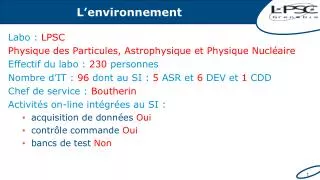 l environnement