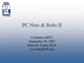 PC Nuts &amp; Bolts II