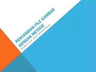 penyandian file gambar dengan metode
