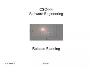 CSC444 Software Engineering