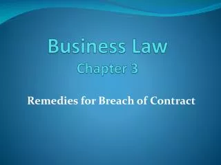 Business Law Chapter 3