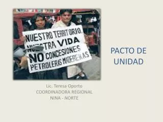 pacto de unidad