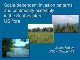 Scale-dependent invasion patterns and community assembly in the Southeastern US flora